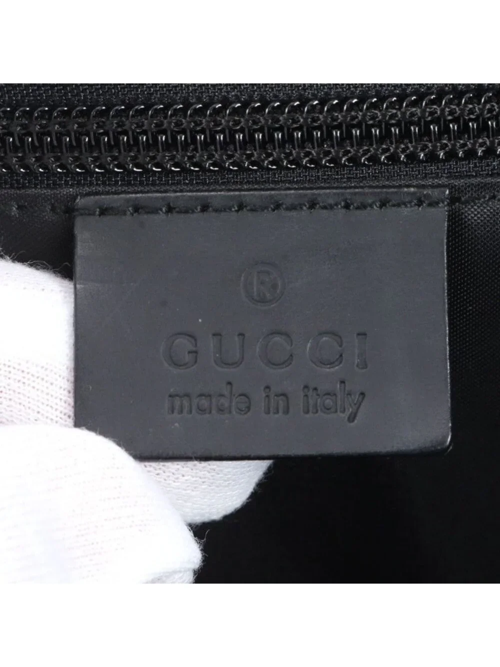 Gucci Leather Boston Bag Tote Carry Black